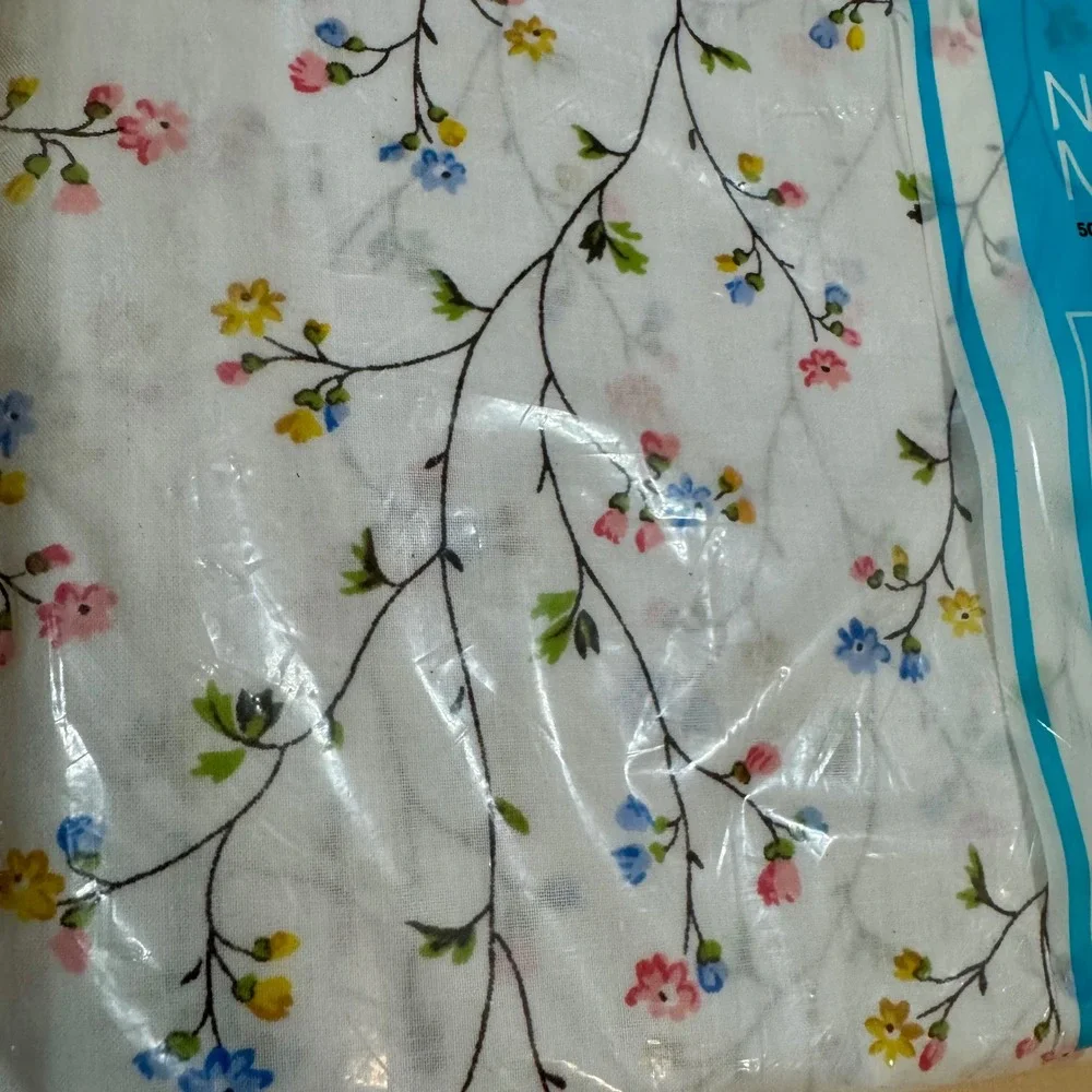 Vintage‎ JCPenny Caroline Full Fitted Sheet NOS Floral Cottagecore Bedding 1967